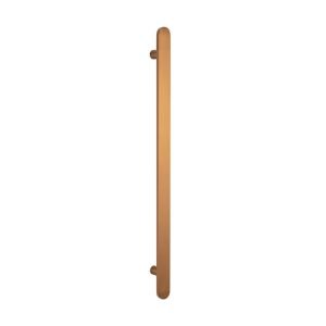 Heated Vertical flat bar towel rail 50 x 930mm Brushed Bronze