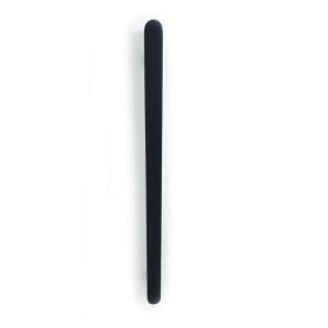 Heated Vertical flat bar towel rail 50 x 930mm Matt Black