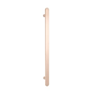 Heated Vertical flat bar towel rail 50 x 930mm Champagne