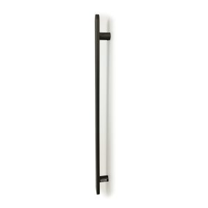 Heated Vertical flat bar towel rail 50 x 930mm Gun Metal Grey