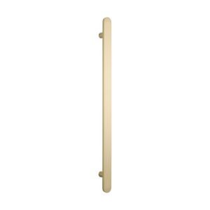Heated Vertical flat bar towel rail 50 x 930mm Light Gold