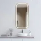 LED Newport 900(H)x450(W) Gold Metal Frame Mirror Soft Square