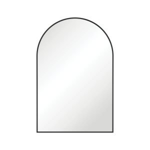 Arch Matte Black Framed Mirror