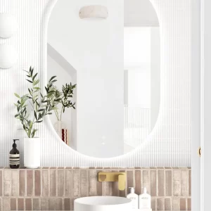 LED Noosa 900(H)x600(W) Frameless Tuffi Mirror – Install Horizontal or Vertical