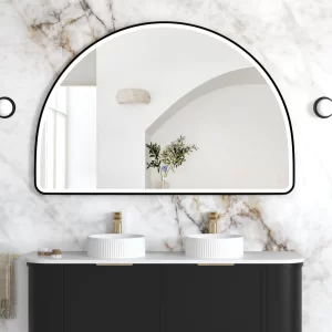 LED Moonlight Archie 1000(H)x1500(W) Black Metal Frame Mirror