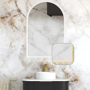 LED Archie 900(H)x600(W) Frameless Tuffi Mirror