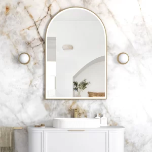 LED Archie 1200(H)x800(W) Gold Metal Frame Mirror