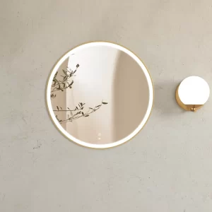 LED Bondi 800mm Gold Metal Frame Tuffi Mirror
