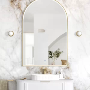 LED Archie 1500(H)x1000(W) Gold Metal Frame Mirror