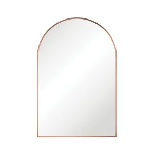 Arch Brushed Copper Framed Mirror