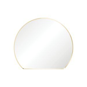 Sunrise Urban Brass Round Framed Mirror