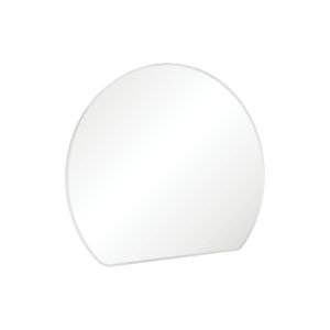 Sunrise Matte White Round Framed Mirror