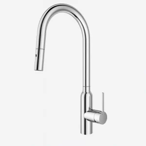 Navona Carysil Round Chrome Pull Out Kitchen Mixer