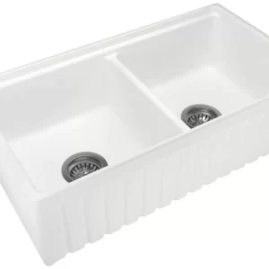 Carysil Fine Fireclay Double Bowl 838 x 457 x 232mm